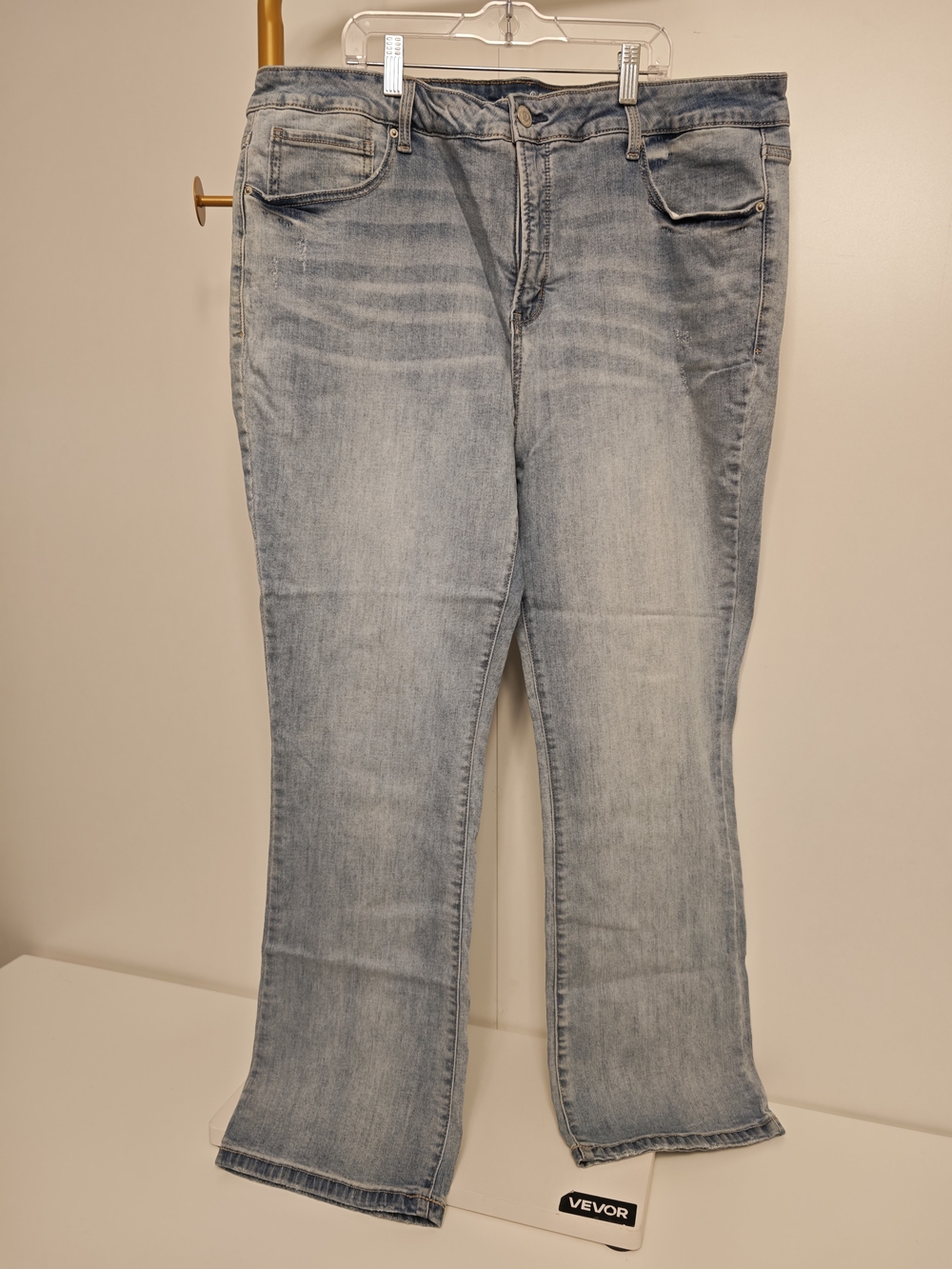 Terra & Sky Light Blue Boyfriend Jeans Plus 18W Stretch Denim TS32100028553LT